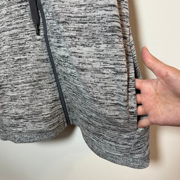 Athleta Blissful Balance Open Back Zip Up Hoodie Vest Gray Size Small Athleisure - Picture 10 of 10